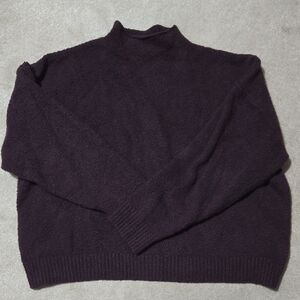 STYLUS Dark Purple Turtleneck Sweater